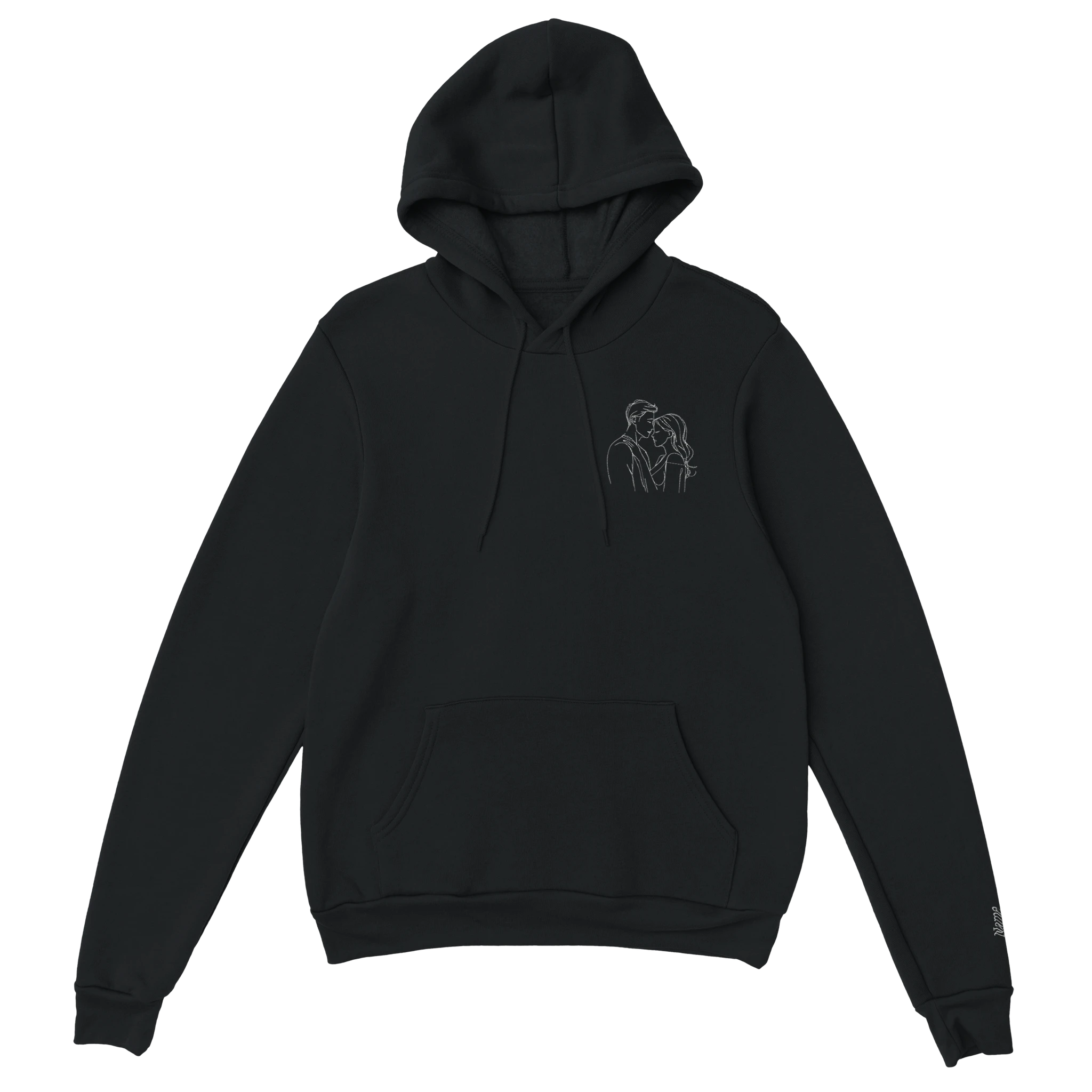 Couples’ Custom Embroidered Hoodie