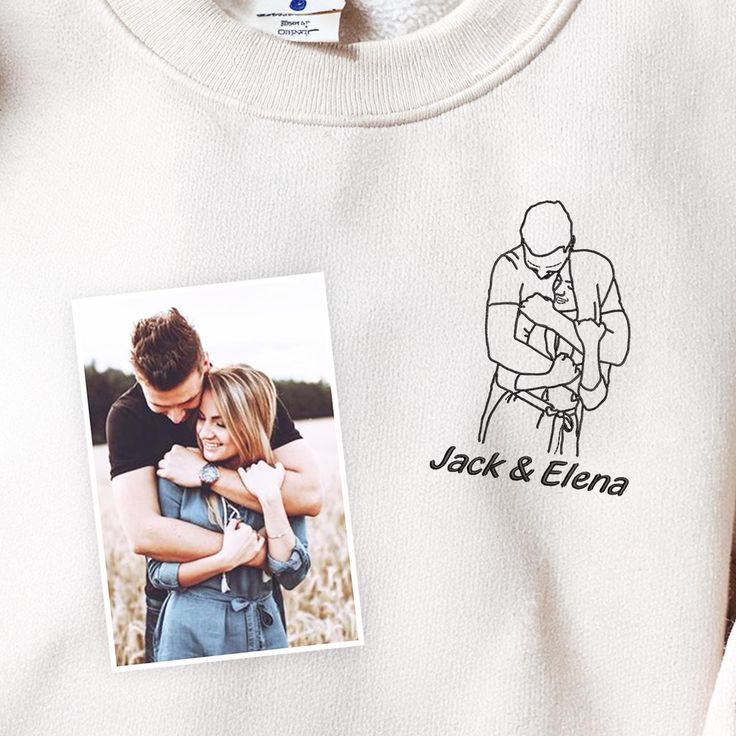 Couples’ Custom Embroidered Sweatshirt