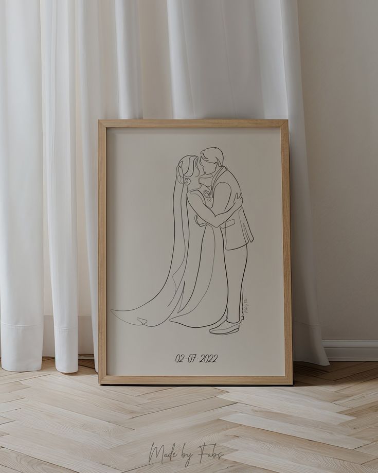 Line Art Portrait Frame