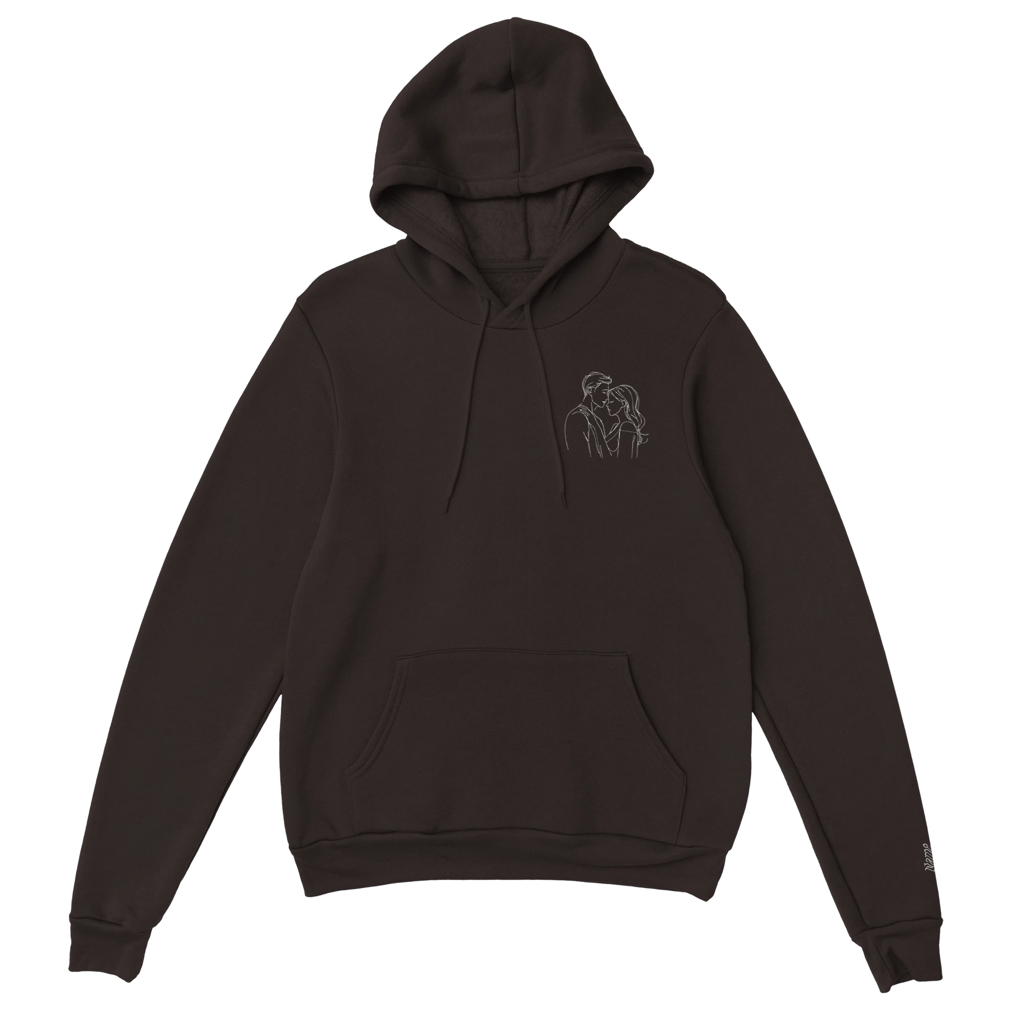 Couples’ Custom Embroidered Hoodie