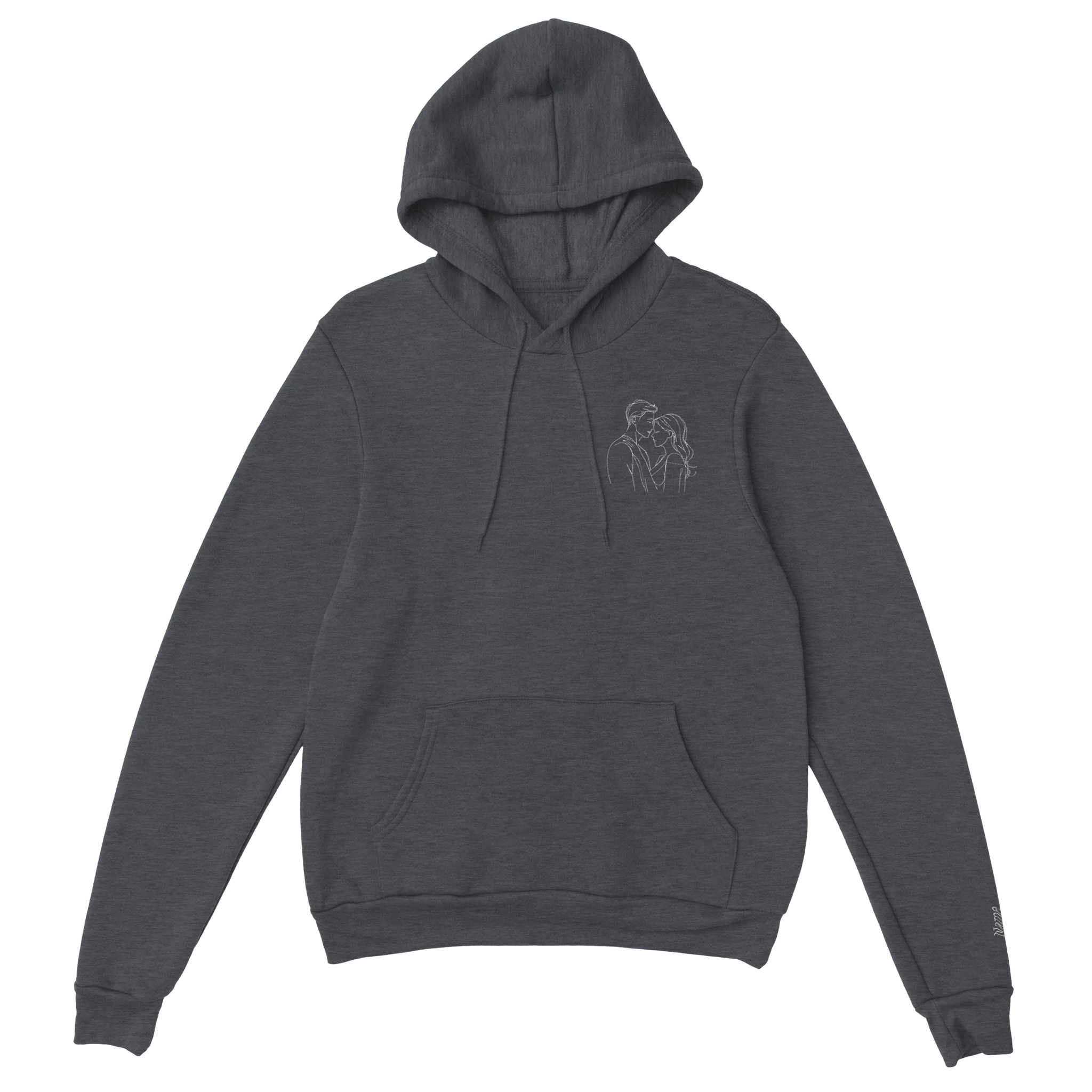 Couples’ Custom Embroidered Hoodie
