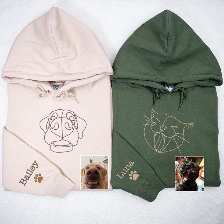 Pet Lover Custom Embroidered Hoodie