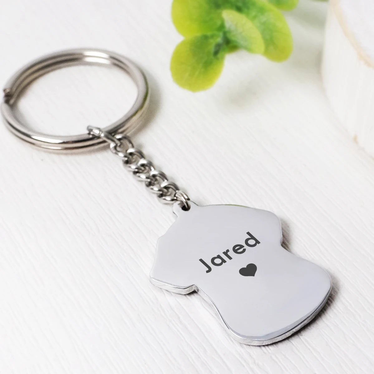 Custom Pet Portrait Keychain