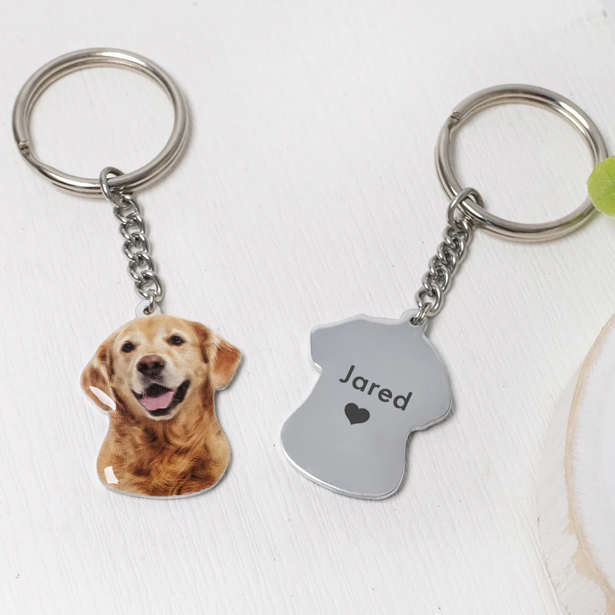 Custom Pet Portrait Keychain