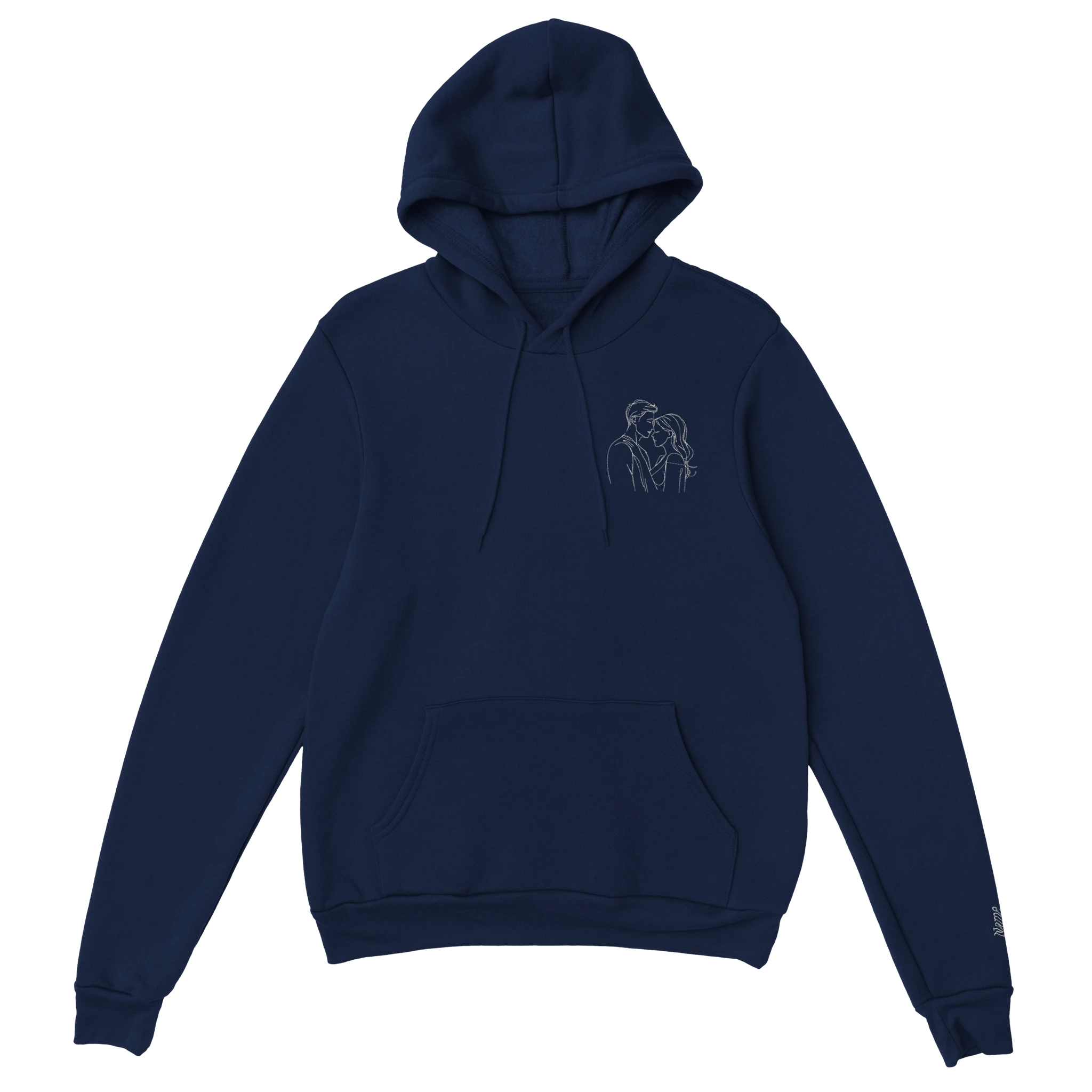 Couples’ Custom Embroidered Hoodie