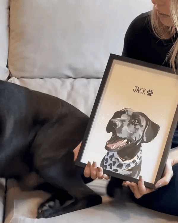 Custom Pet Portrait Frame